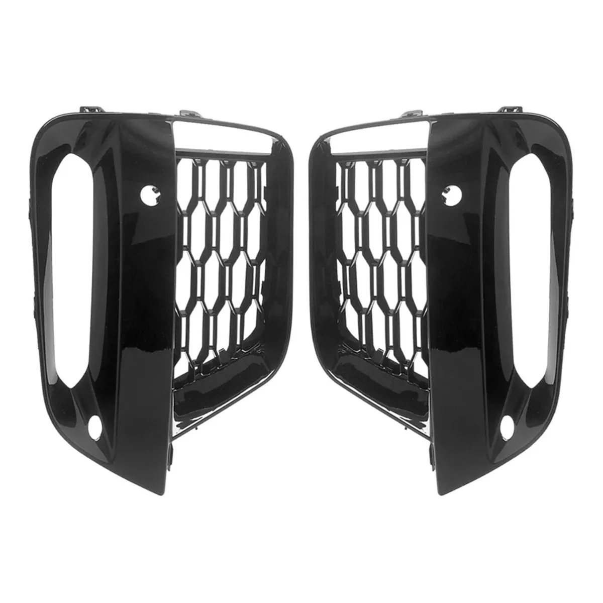 

1Pair for BMW X3 G01 X4 G02 2019 - 2021 Front Bumper Grille Opened Foglight Cover 51118098829 51118098830