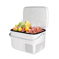 Tom Auto12 Volt Refrigerator 15L Fridge Electric Cooler DC 110-240V AC Car Refrigerator Portable Freezer for Trip Truck  Home