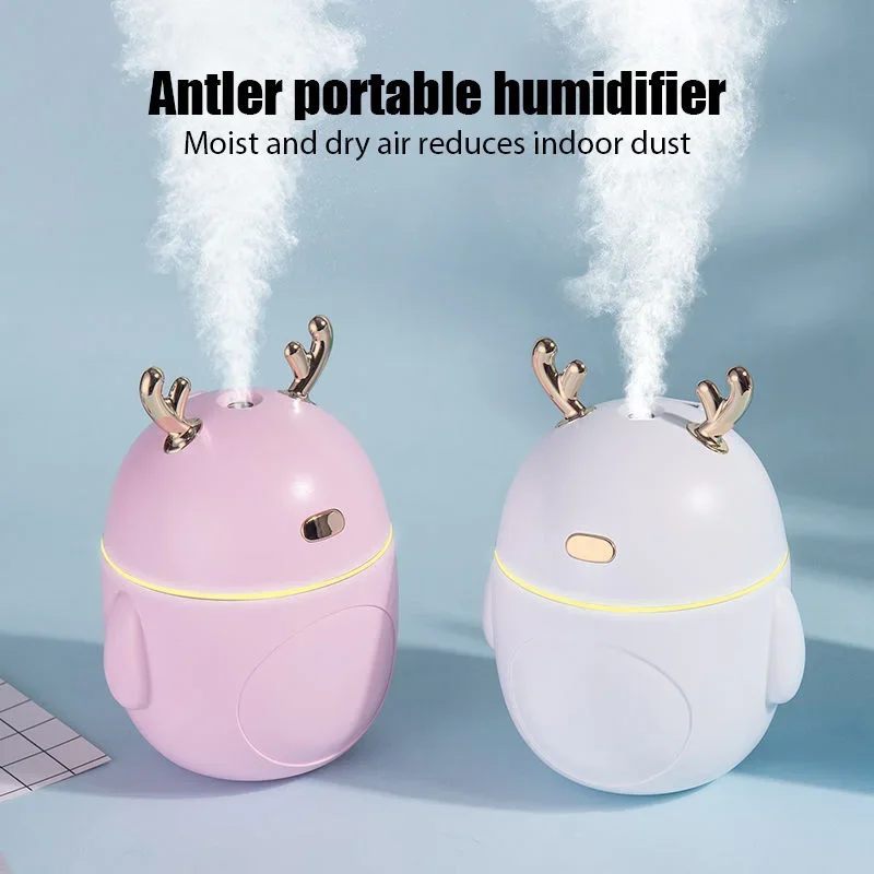 

220ml Luxury Air Humidifier Mini Ultrasonic USB Essential Oil Diffuser Cute Purifier Aroma Anion Quiet Mist Maker for Home Car