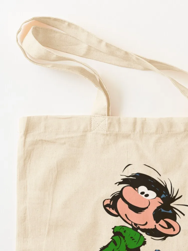 Gaston Lagaffe Movie Cartoon Color Big Ben walking with cat Tote Bag reusable shopping bags eco bag folding