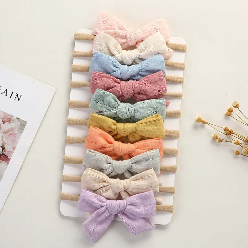 5Pcs/Lot Baby Headband Cable Knit Headbands For Children Elastic Hair Bands Girl Accessories Infant Headwrap Soft Turban Newborn