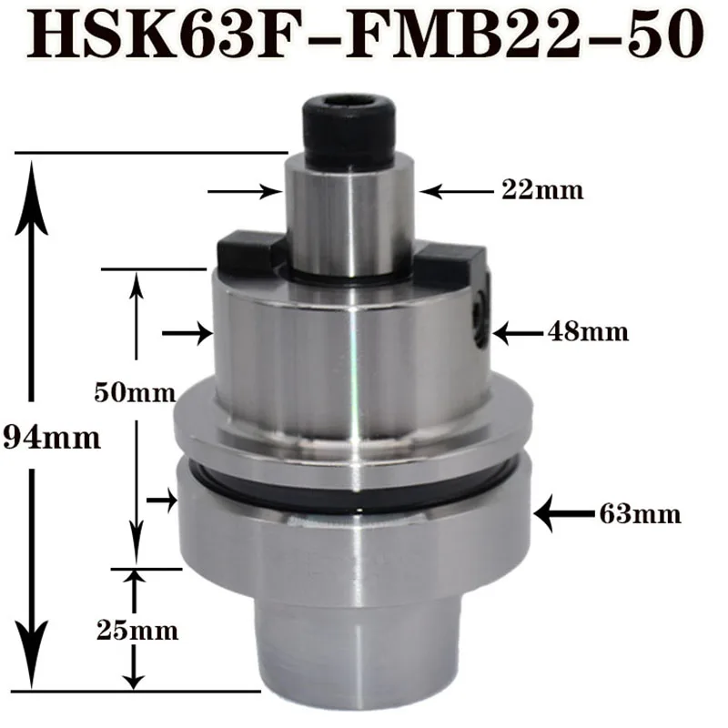 HSK63F FMB22 50L Tool Holder Face Milling Cutter Arbor Shell End Mill Rod Adaptor Hsk63f Cnc Machine Cutter Shank Milling Tool