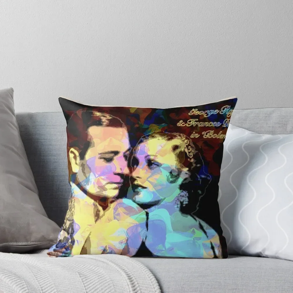 George Raft and Frances Drake In Bolero Throw Pillow Throw Pillow Covers Pillow Decor