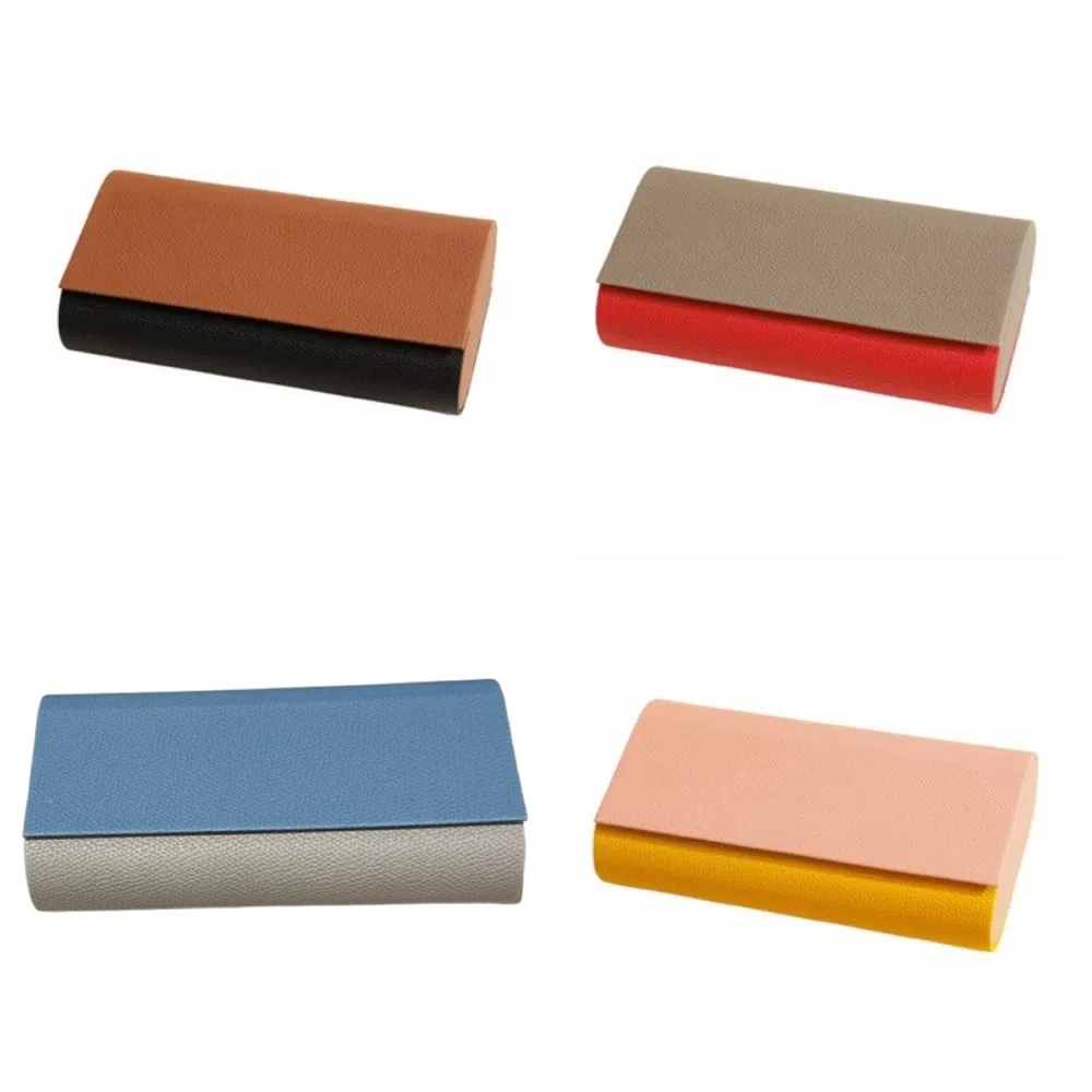 

Portable Eyeglasses Protective Case Magnetic Buckle Flocking Inside Eyeglasses Sleeve Anti-Pressure Sturdy