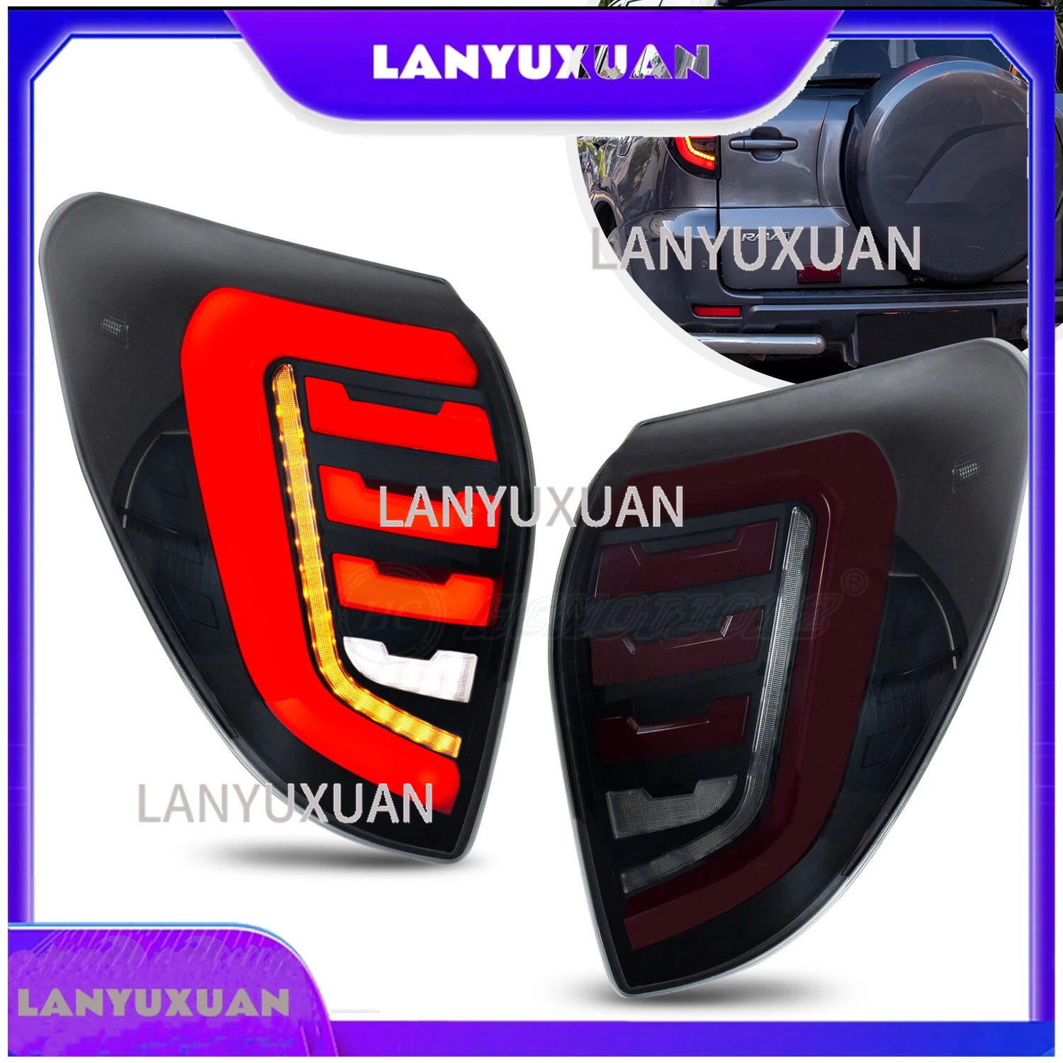 2026 HCMOTIONZ Factory LED Tail Lights Assembly 3th GEN 2006-2012 Sequential Animation Rear Lamp for Toyota Rav4