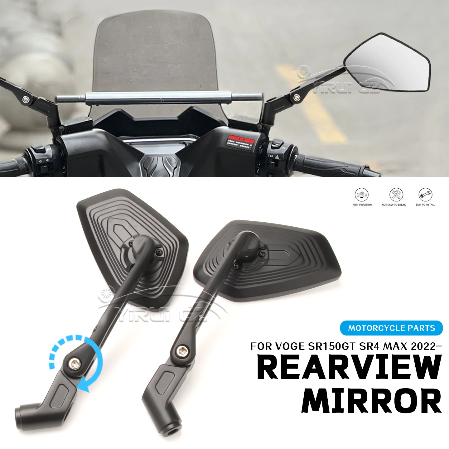Motorcycle Rearview… - image