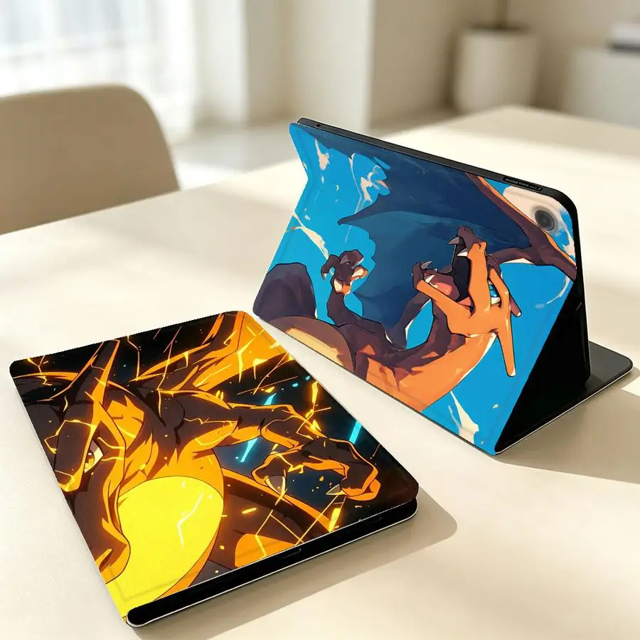 Cool Pokemons Charizard With Pencil Holder Case for Samsung Galaxy Tab S11 A11 S10FE A7 Lite S9+ S10 Lite A9Plus S10 Plus A8 S9