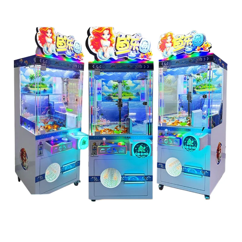 2025 New Release Net Red Fish Doll Machine Coin Sweep Code Game Goldfish Equipment 1-Year Warranty English Language Version