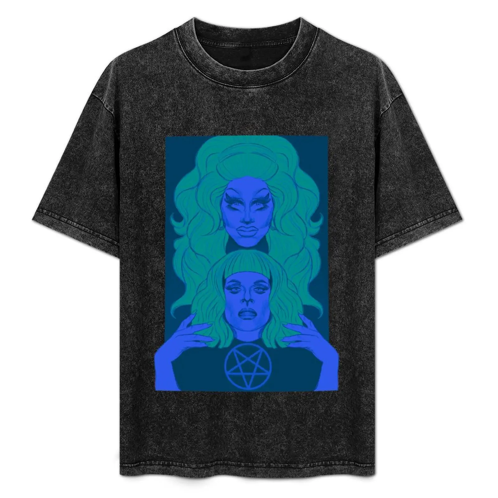 

Trixie and Katya Blue T-Shirt Retro Graphic Print T-Shirt