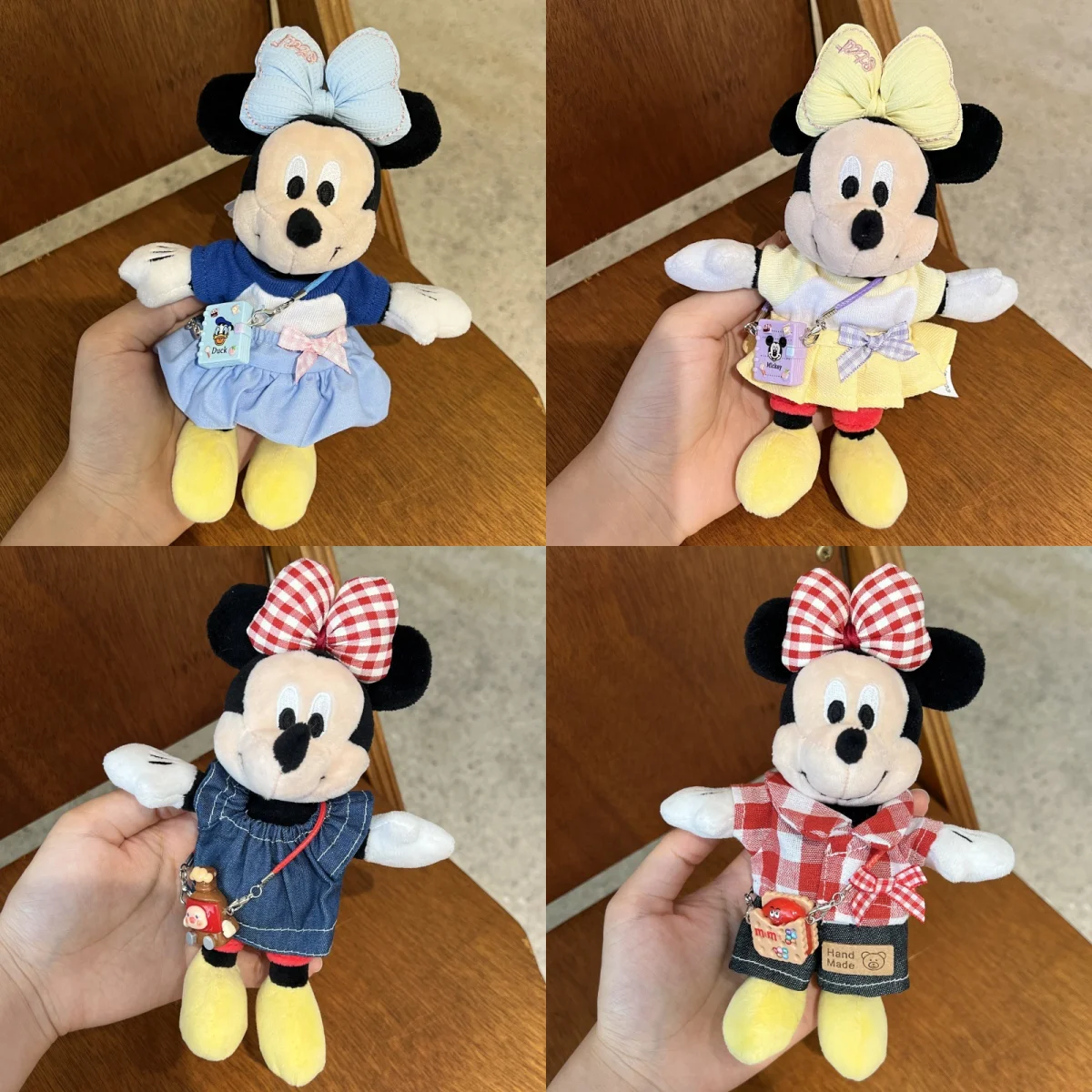 

Плюшевая подвеска Микки Маус: милая игрушка-мышонок в костюме, мягкая кукла, брелок для сумки/автомобиля, оригинальный подарок для детей на праздники