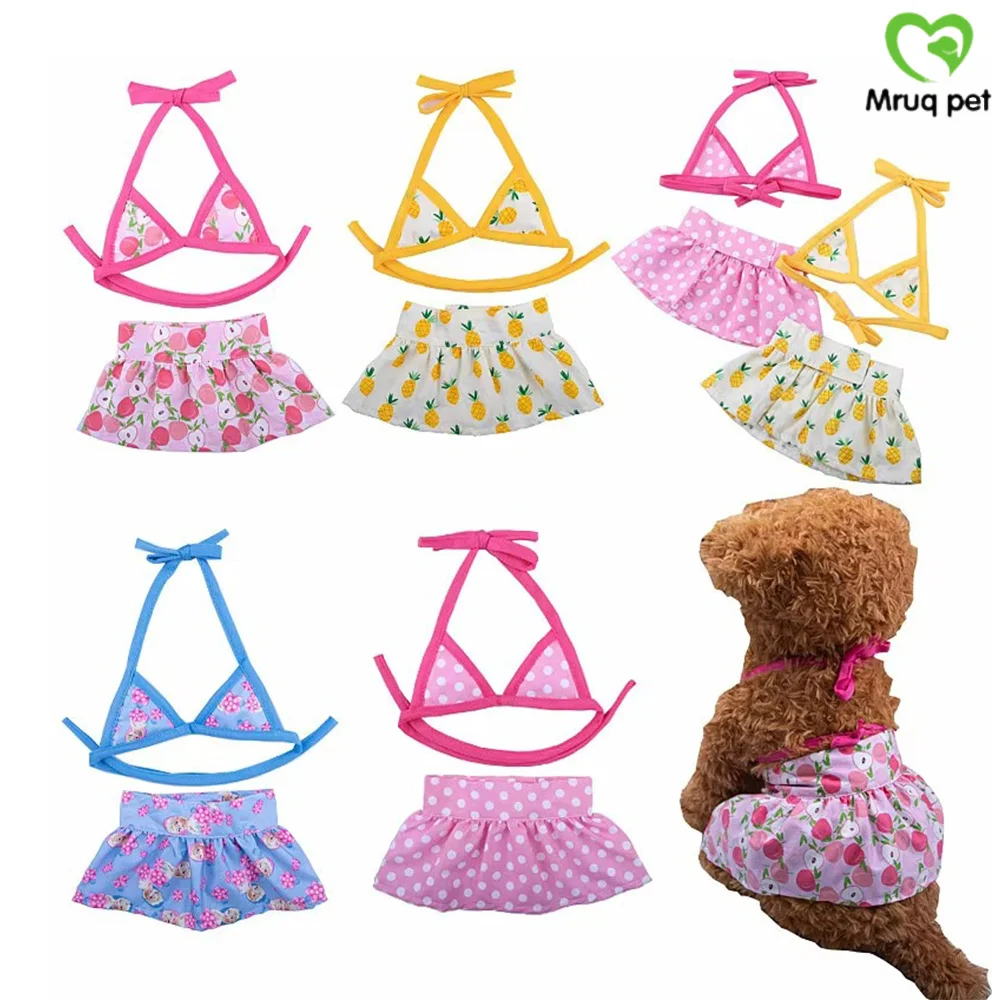 1PCS Pet Clothes Summer Dog Bikini Beach Clothes Cute Puppy Fashion Swimsuit Clothes Pet Supplies For Dogs and Cats Pet Products