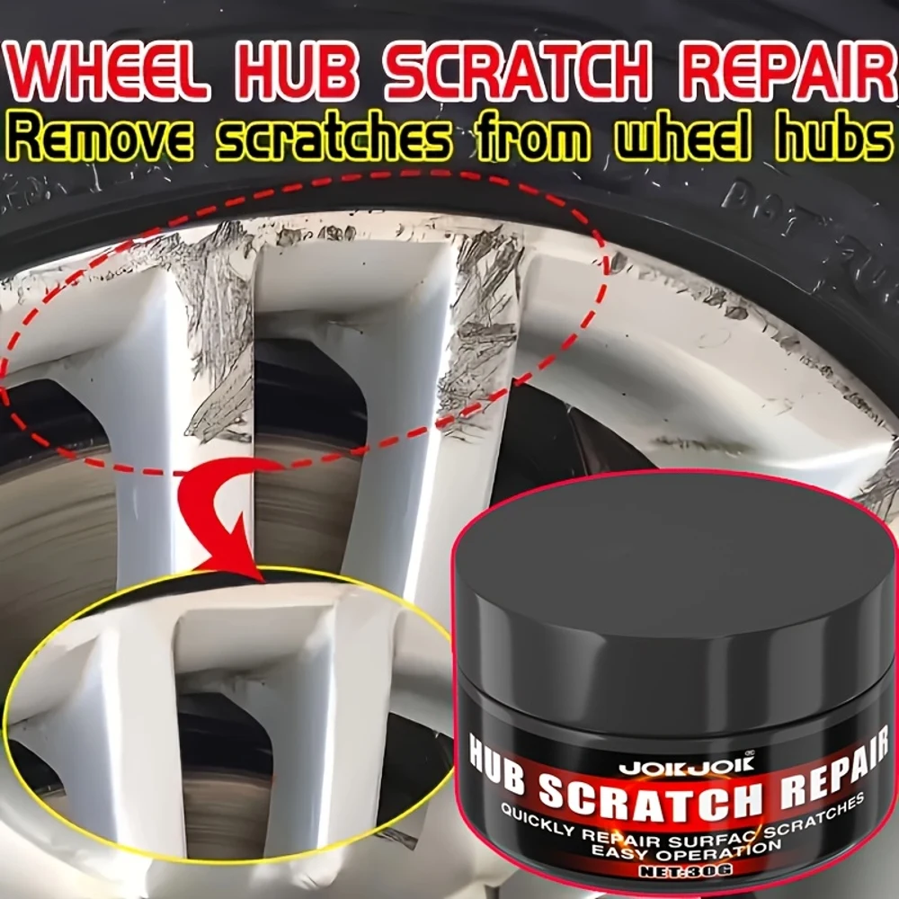 

Воск для ремонта царапин в ступице автомобильных шин - паста для ремонта царапин - восстановительный блеск - решает царапины, улучшенный комплект для ремонта царапин