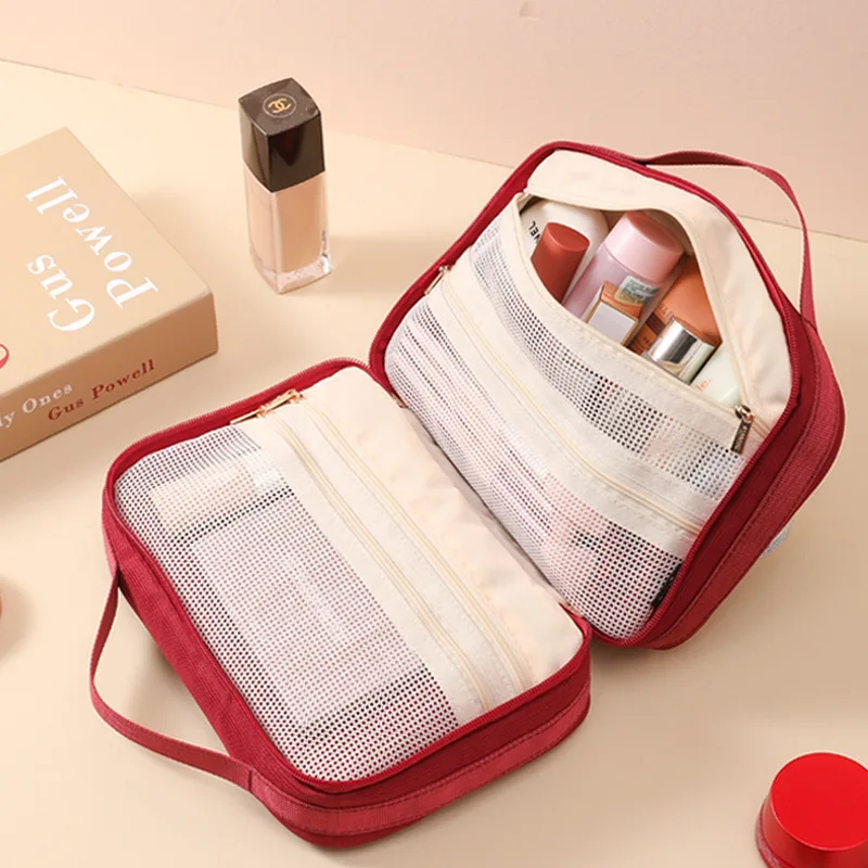 Women's Cosmetic Bag Portable Storage Bag Large Capacity Luxury Makeup Bag Travel Organizer Essentials Toiletry Bag