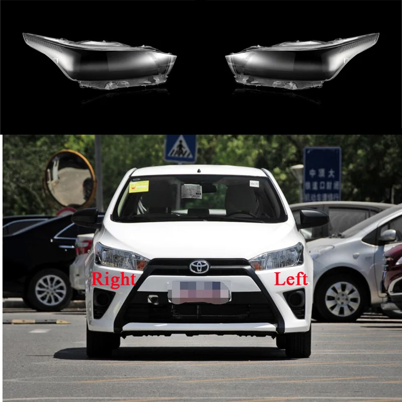 

For Toyota Yaris 2013 2014 2015 2016 Front Headlights Shell Transparent Cover Headlamps shade Lampshade Lamp Shell Lens Masks