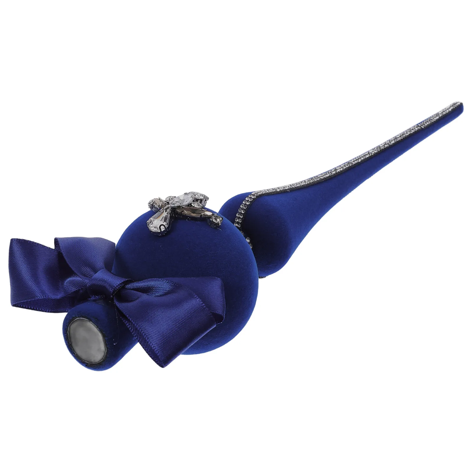 1 قطعة حجر الراين بلينغ توافدوا القماش القبعات العالية شجرة عيد الميلاد زخرفة شجرة عيد الميلاد توبر بريق الديكور عيد الميلاد الدعائم الطرف #1