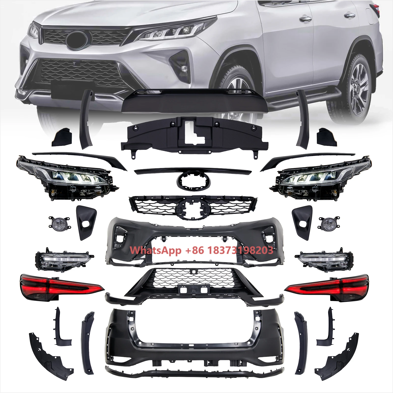 

Hot Selling Upgrade to Conversion Kits Bodykit for Fortuner Body Kit for toyota Fortuner