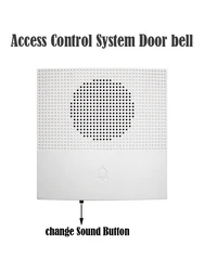 Timbre de puerta con Control de acceso de sonido, timbre de puerta con cable, DC 12V, timbre con cable Vocal, timbre de puerta de bienvenida, Kits de Control de acceso, 38