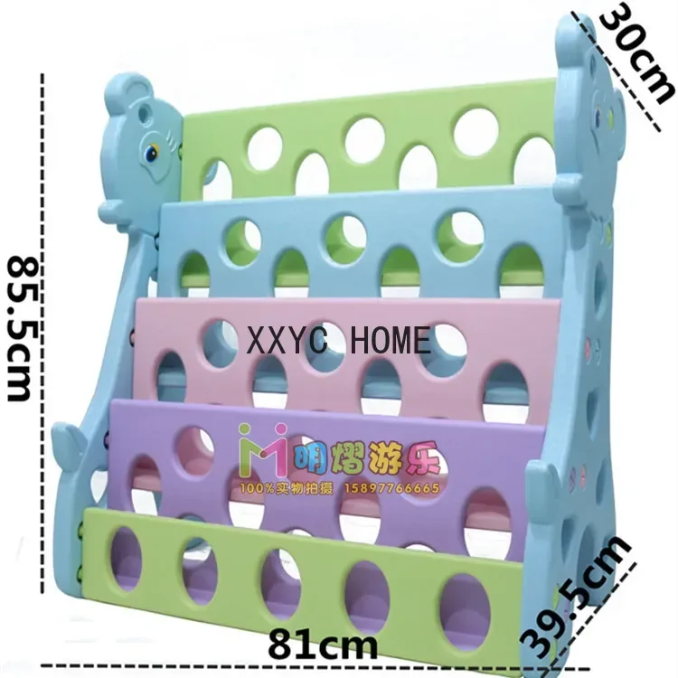 Estantería de plástico para bebé, estantería pequeña para libros, Simple, familiar