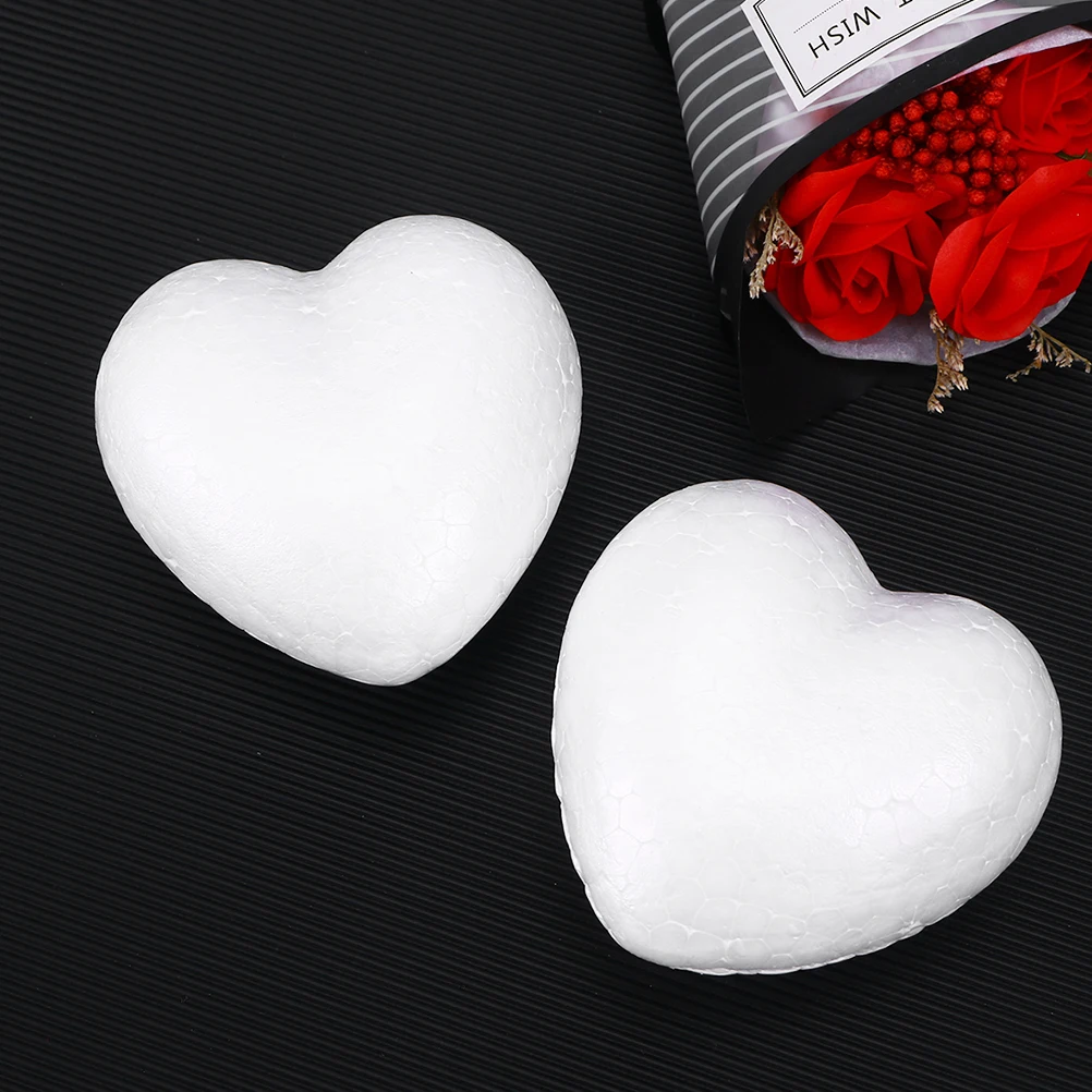 

Solid White Heart DIY Craft 300Mm Wedding Valentine's Day Decoration Party Ornament Foam Heart for School Projects Floral