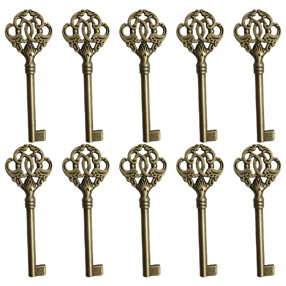 For Furniture Cabinet Vintage Key Key Furniture Cabinet Antique Key Open Skeleton Vintage Style Easy Installation