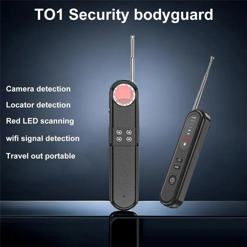 

ABSQ-Portable LED RF Wireless High Sensitivity Anti- Cameras Finder For Listening & Surveillance Devices
