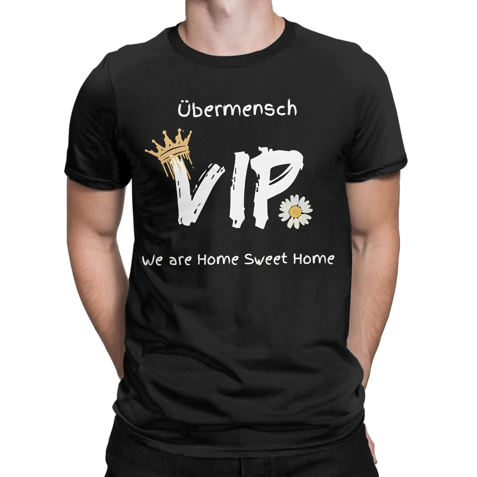Ubermensch Gdragon VIP 100% قطن تي شيرت الهيب هوب تي شيرت للرجل الصيف رهيبة ملابس غير رسمية قصيرة الأكمام