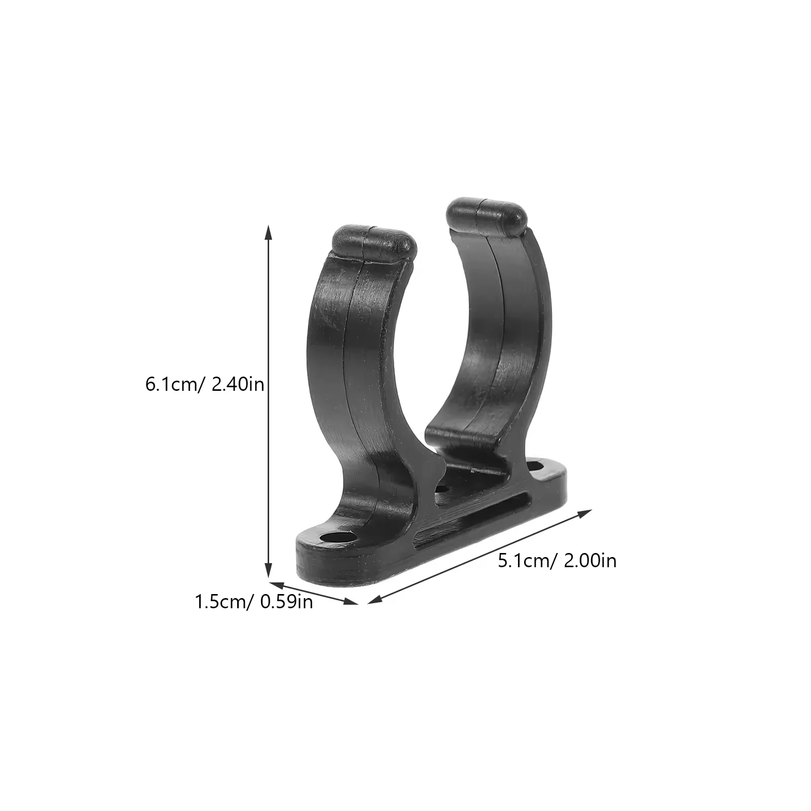 Black Nylon Plastic Pipe Clamp Fastener Suitable for 38~42mm Marine Boating Hardware Accessories image 6
