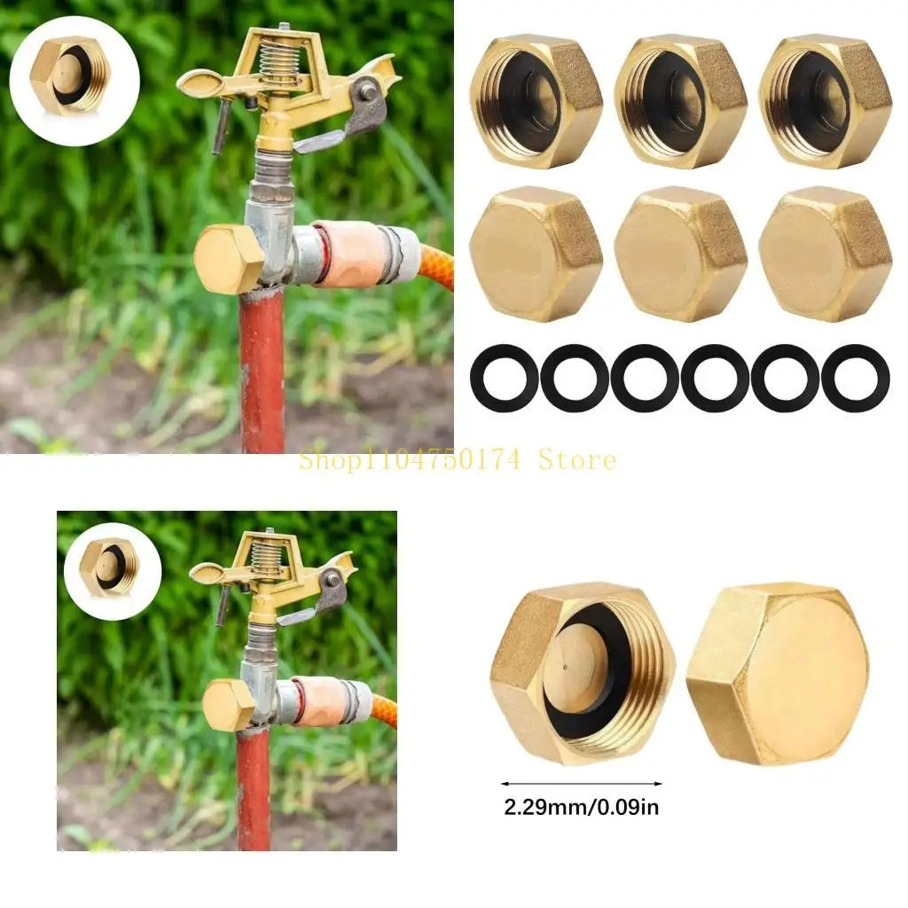 Heavy Duty Brass Threaded Plug 1/2Inch Internal Pipe Cap For Faucet Extensions Plumbing Connection And Leak Prevention top sale