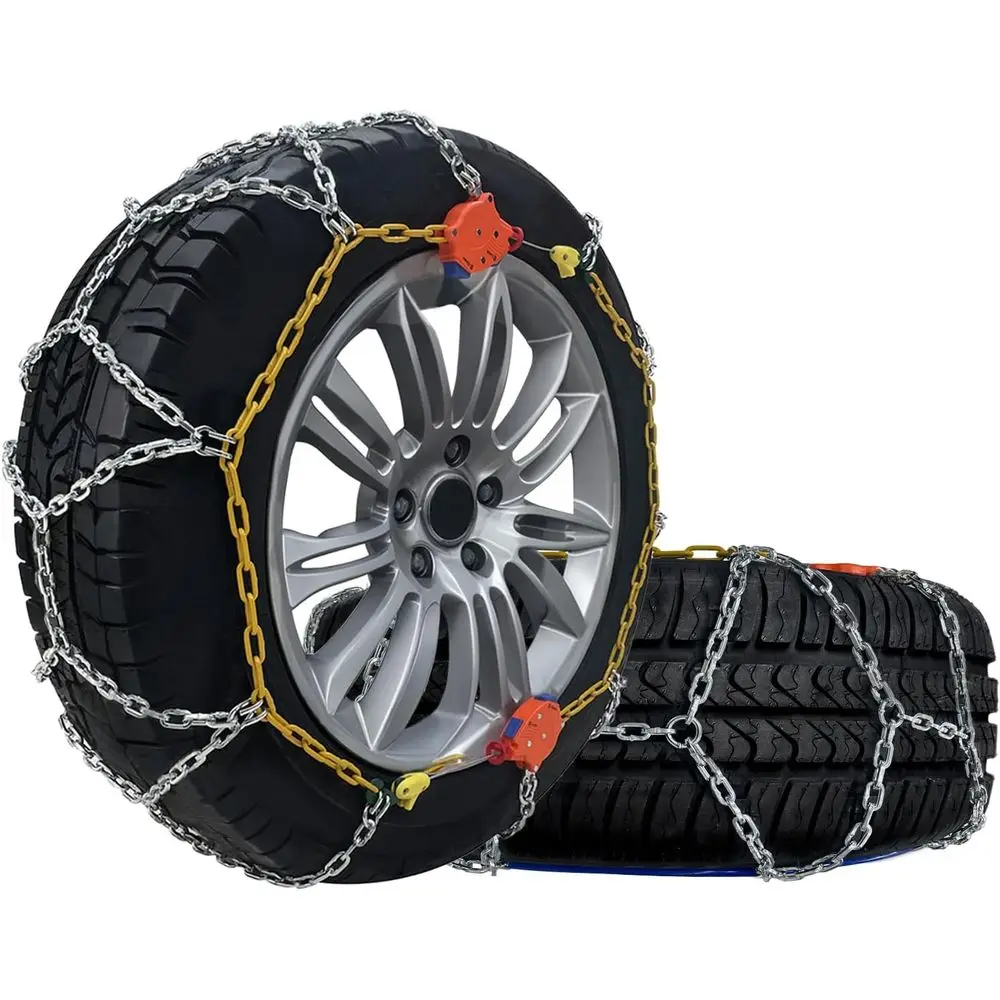 

232805 Цепи для снежных шин, 2 шт. Регулируемые противоскользящие цепи для автомобилей, внедорожников, пикапов, совместимых с размером шин 245/70R19.