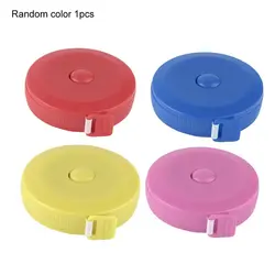 150cm Mini Tape Meter Tape Tailor Ruler Keychain Measuring Tape Clothing Size Tape Measure Portable Sewing Tools Random Color