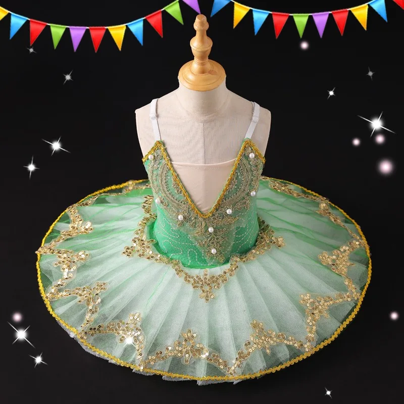 Children's Ballet Dance Performance Costume, Chiffon Dress, Professional Ismira-da Competition