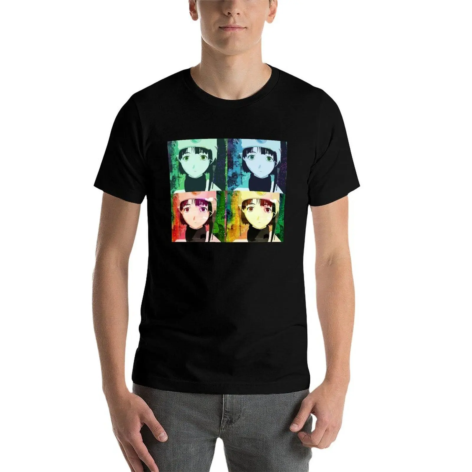 

Serial Experiments Lain Pop Art T-Shirt printed t shirts for man man t shirt graphic T-Shirt