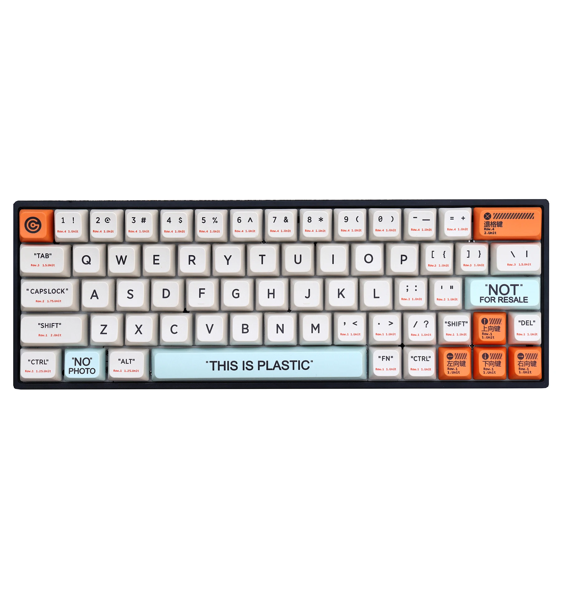 Imagem -04 - Chaves Conjunto Plástico Tema Pbt Tintura Subbed Tampões de Chave para mx Switch Teclado Mecânico Wda Perfil Keycap para 68 84 96 980m 160