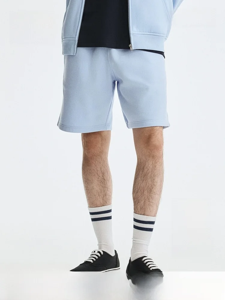 

H&M Men's Shorts Summer 2026 Loose Casual Drawstring Elastic Waist Standard Fit Cotton Polyester Blend Comfortable Men's Clot...