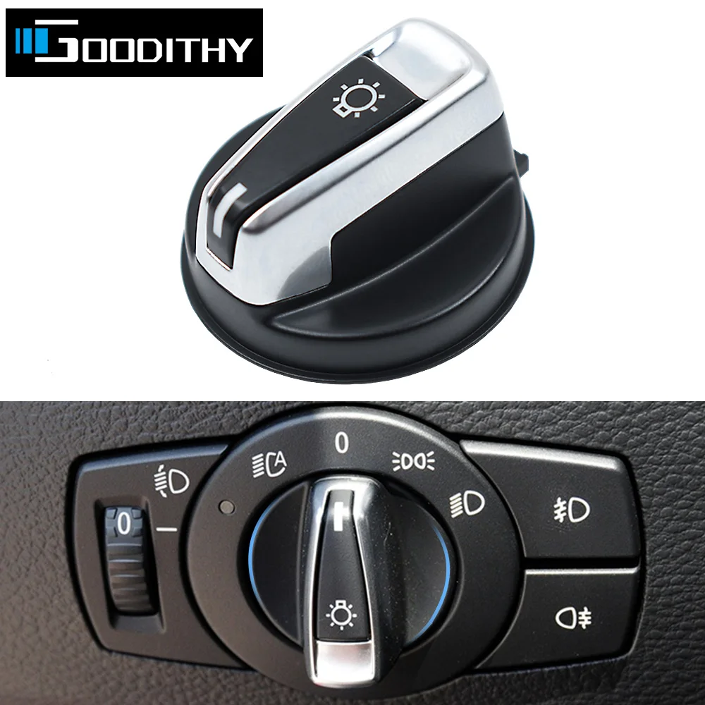 

Car Front Headlight Switch Rrotary Headlamp Knob Button Cap For BMW 1 3 X1 Series E84 E87 E88 E82 E90 E91 E92 E93 61316932794