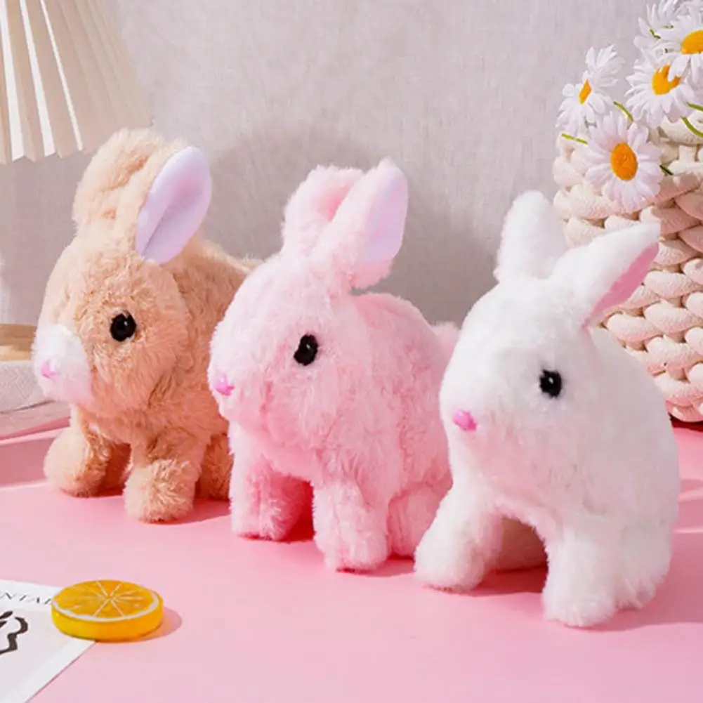 

Walking Birthday Gift Decorative Electronic Bunny Interactive Toy Electric Rabbit Doll Kindergarten Supplies