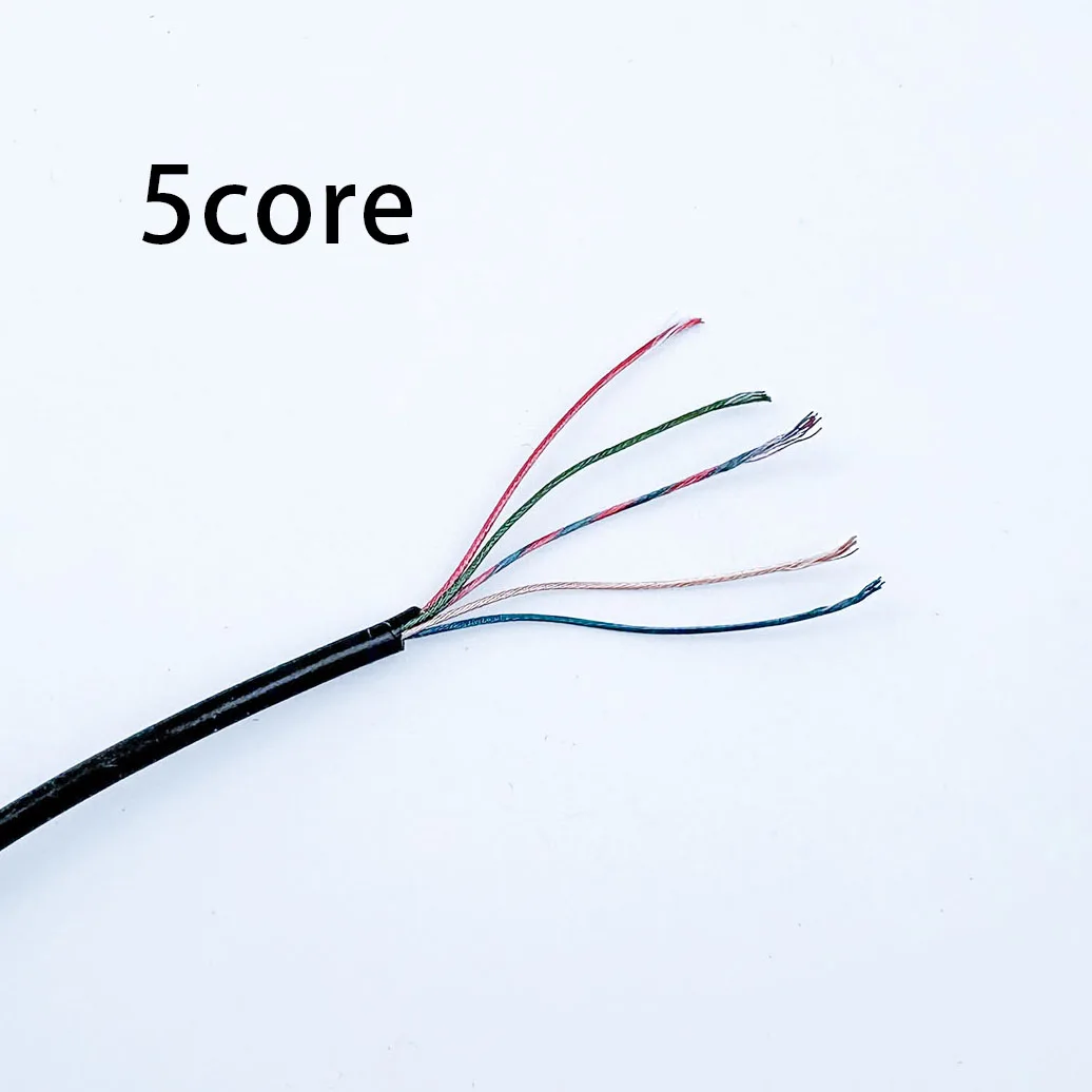 Mehradriges Emailliertes Kabel 2 / 3 / 4 / 5 / 6 / 8 / 9 Adern 8/0,08MM Weiches Kabel PVC Kopfhörerkabel Reparaturleitung
