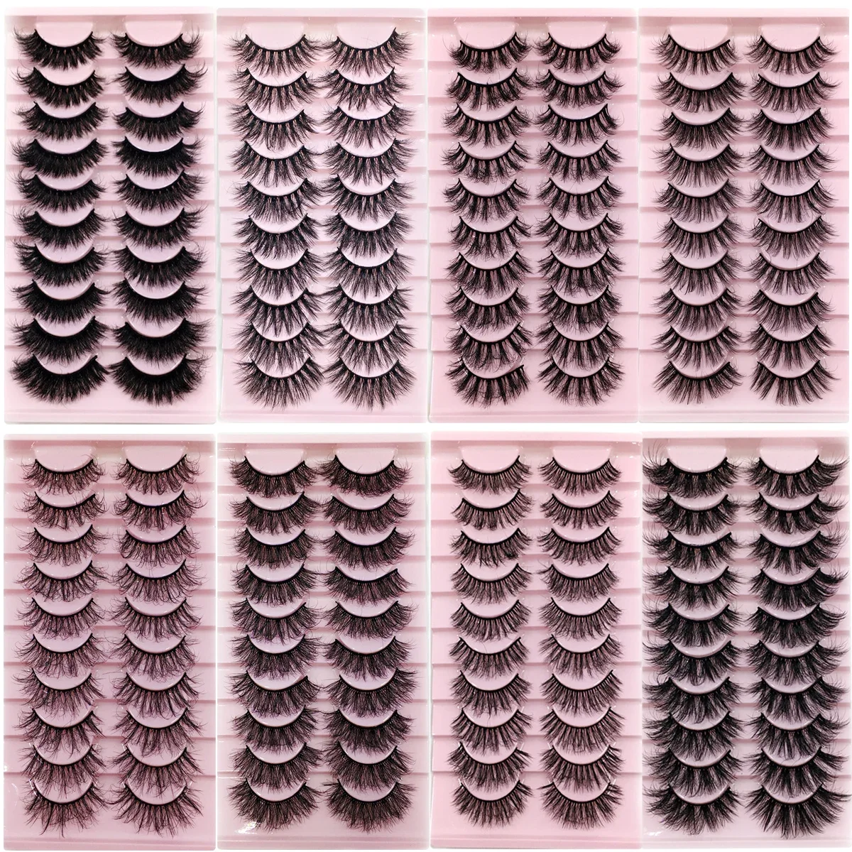 3D Mink False Eyelashes Wholesale Makeup Extension H13