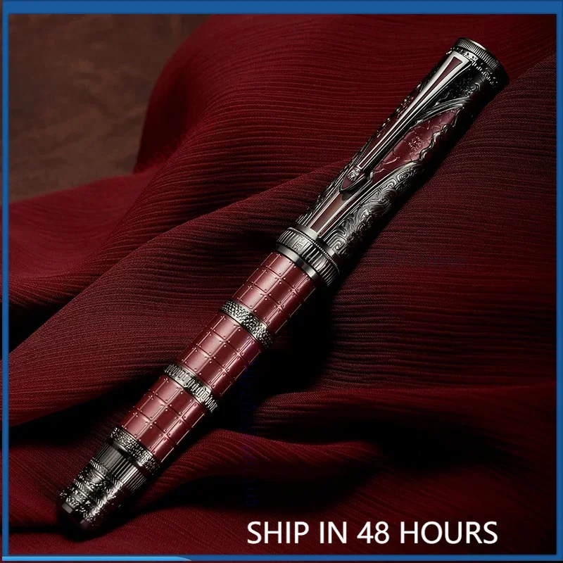 For Hongdian Daqin Piston Fountain Pen Chinese Style Luxury Gift For Men Women Student Adult Chinese Calligraphy Writing