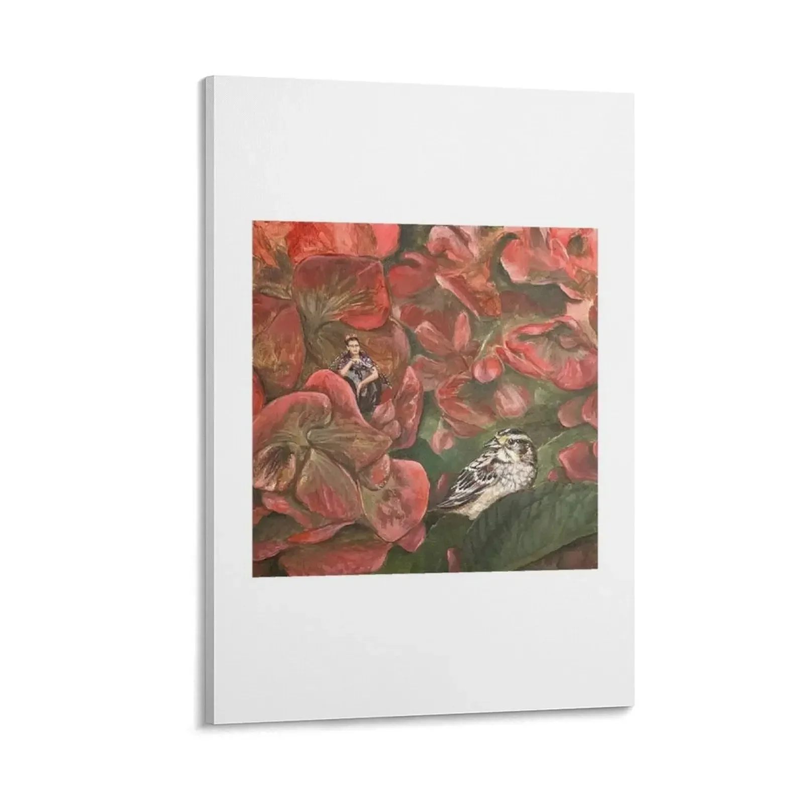 

Flower Painter Fairy & Sparrow Canvas Painting art house decoration Decoration accessories for home decor
