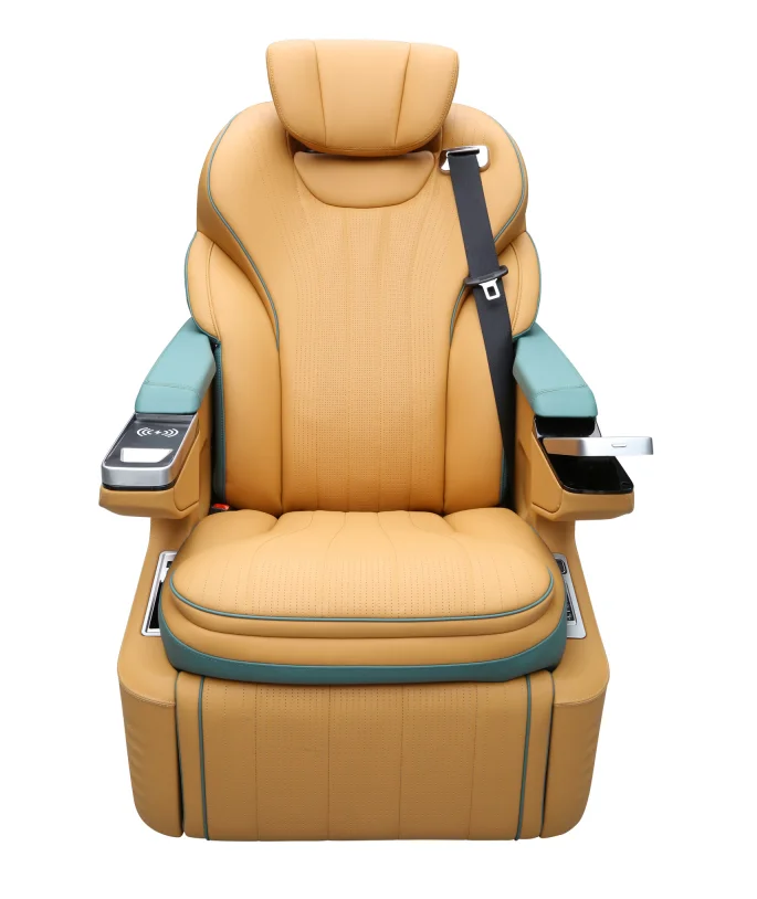 Car Seat Luxury Electric Reclining Leather For Modification Van Mpv Rv Sprinter Vito V Customize Wireless Charging Leg Rest