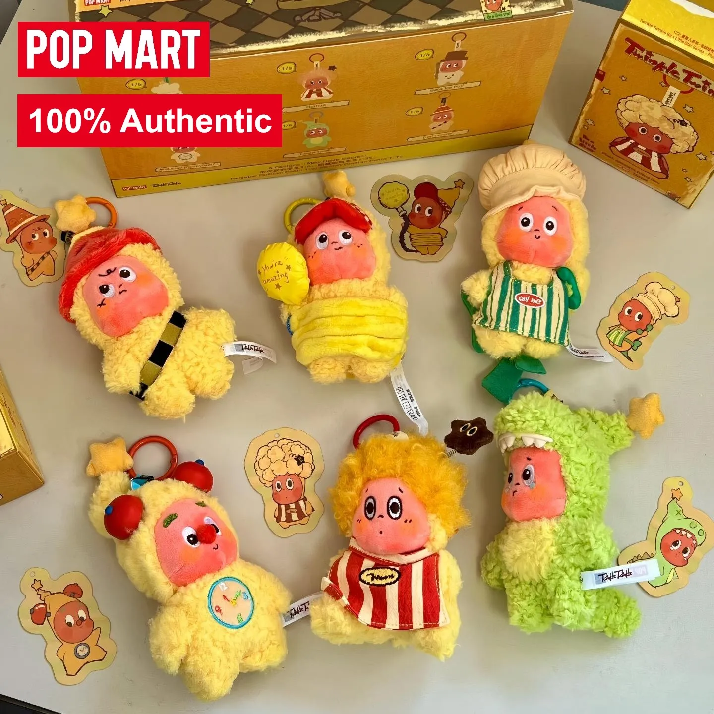 

POP MART Twinkle Twinkle Be a Little Star Series Plush Pendant Blind Box Toy Kawaii Anime Action Figure Doll Gift starman