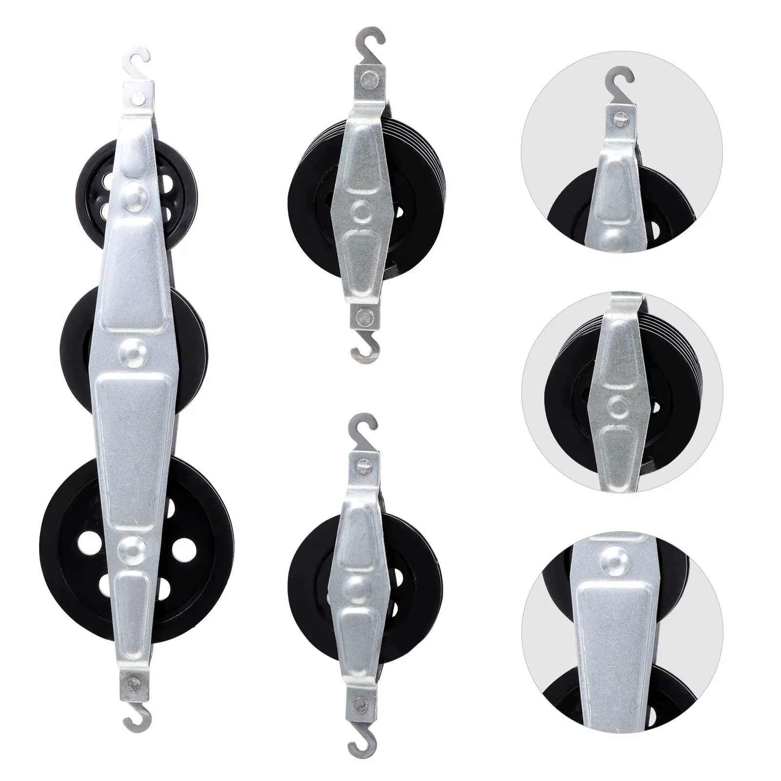 1Set Sturdy Pulley Block Set for School Home Laboratory Physics Teaching Demonstrating Mechanical Advantage Real World Machinery
