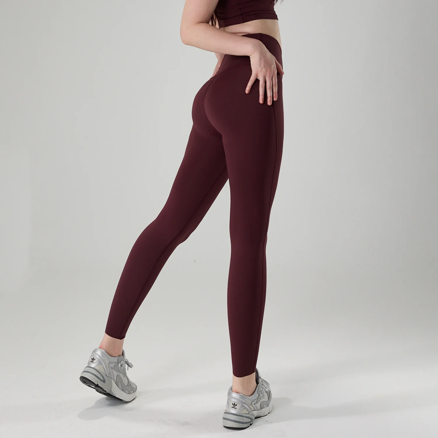 Legging feminina academia, Calças de yoga, legging levanta bumbum, leggings de esportes de quatro vias sem t-line, ginásio de cintura alta sem costura leggings esporte feminino fitness, roupa de academia feminina