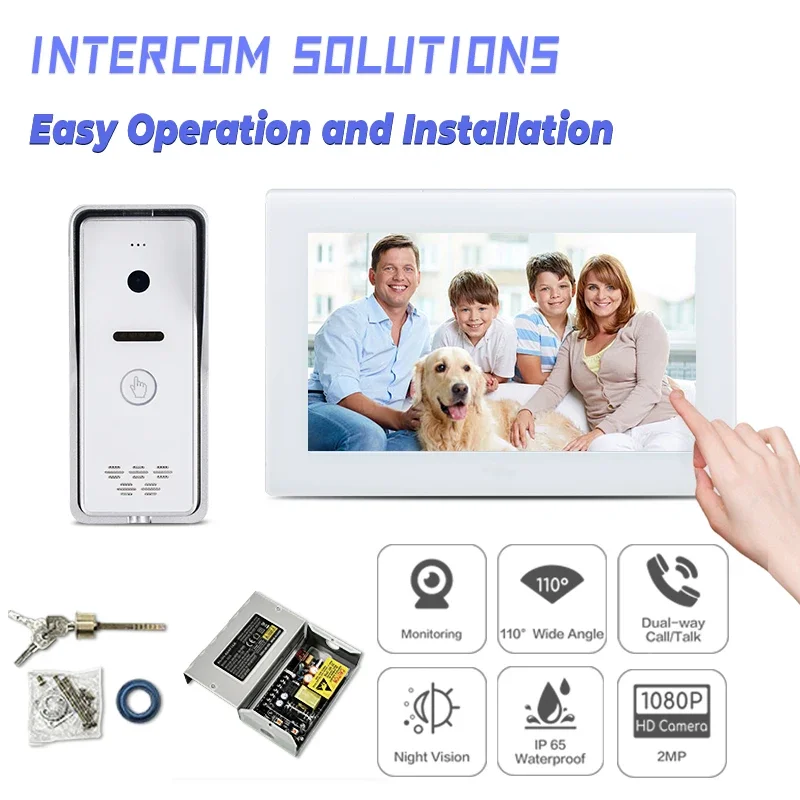 Wholesale New Design waterproof IP65 video wifi wireless ring video doorbell with camera and you can open door remotely