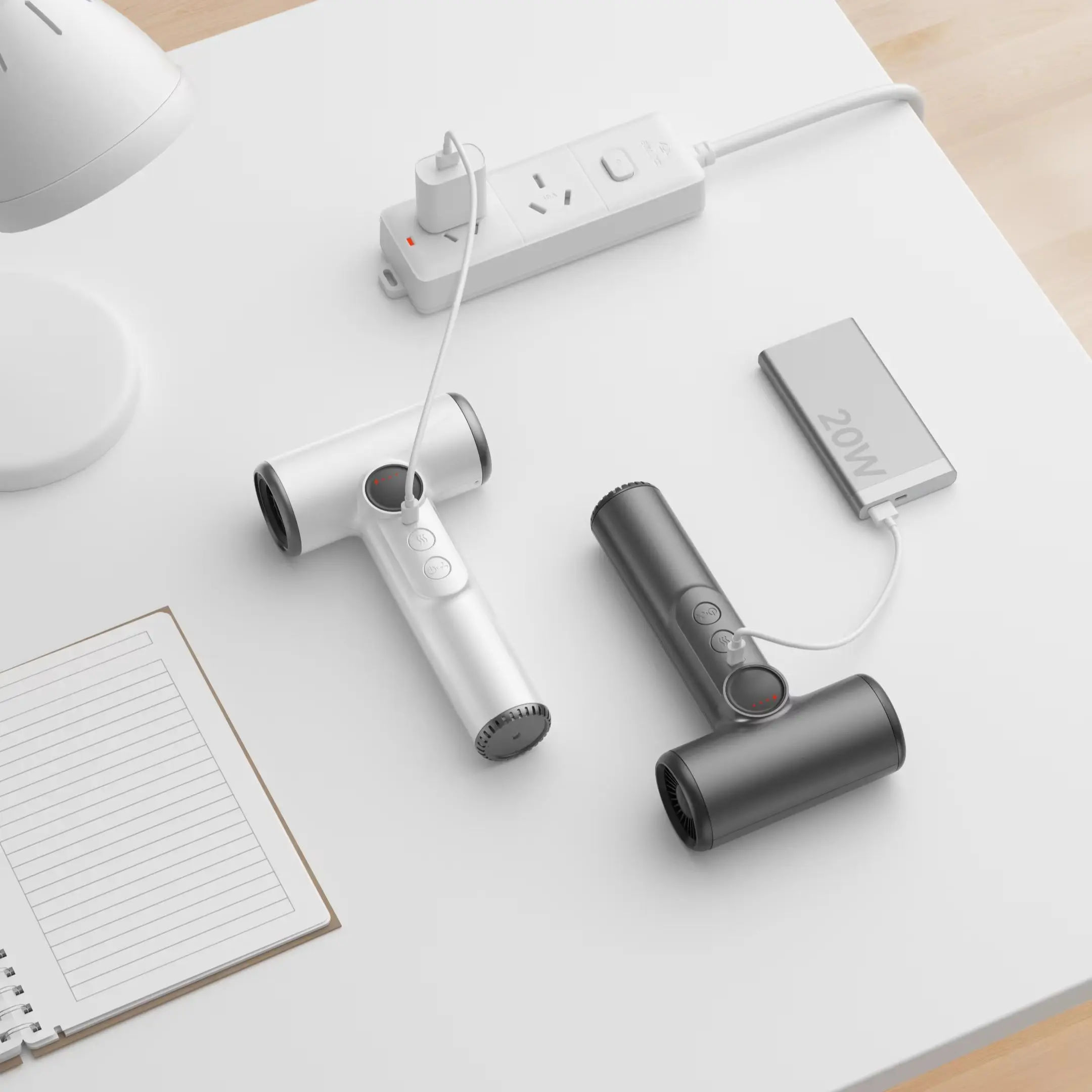 Rechargeable Portable 100 Gears 30000RPM High Speed Hair Dryer Quick Dry Negative Ion 15600mAh Intelligent Temperature Control