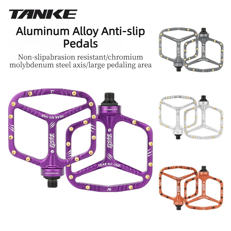 

TANKE противоскользящие износостойкие водонепроницаемые сверхлегкие велосипедные педали с большой площадью педали, универсальные для горных/дорожных велосипедов