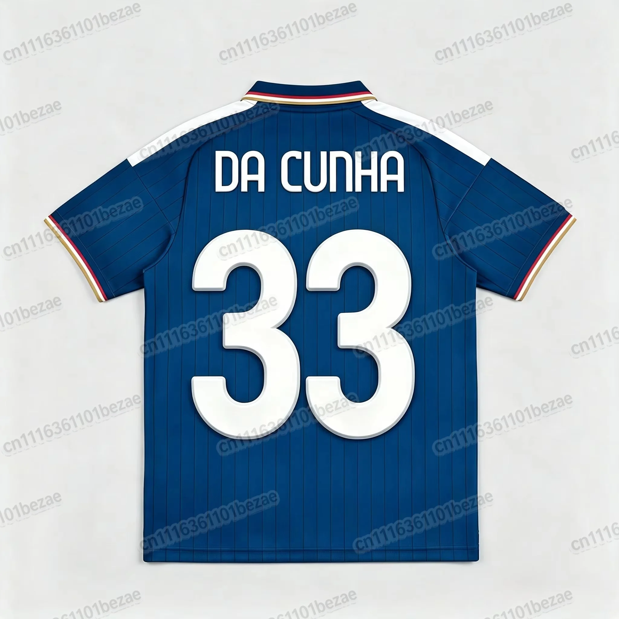 Blue Como 1907 2026_2027 Nico Paz 10 Fußballtrikot Atmungsaktiv Schnelltrocknend Freizeit-Sport-Kurzarm-T-Shirt Familien-Set – Detail 5