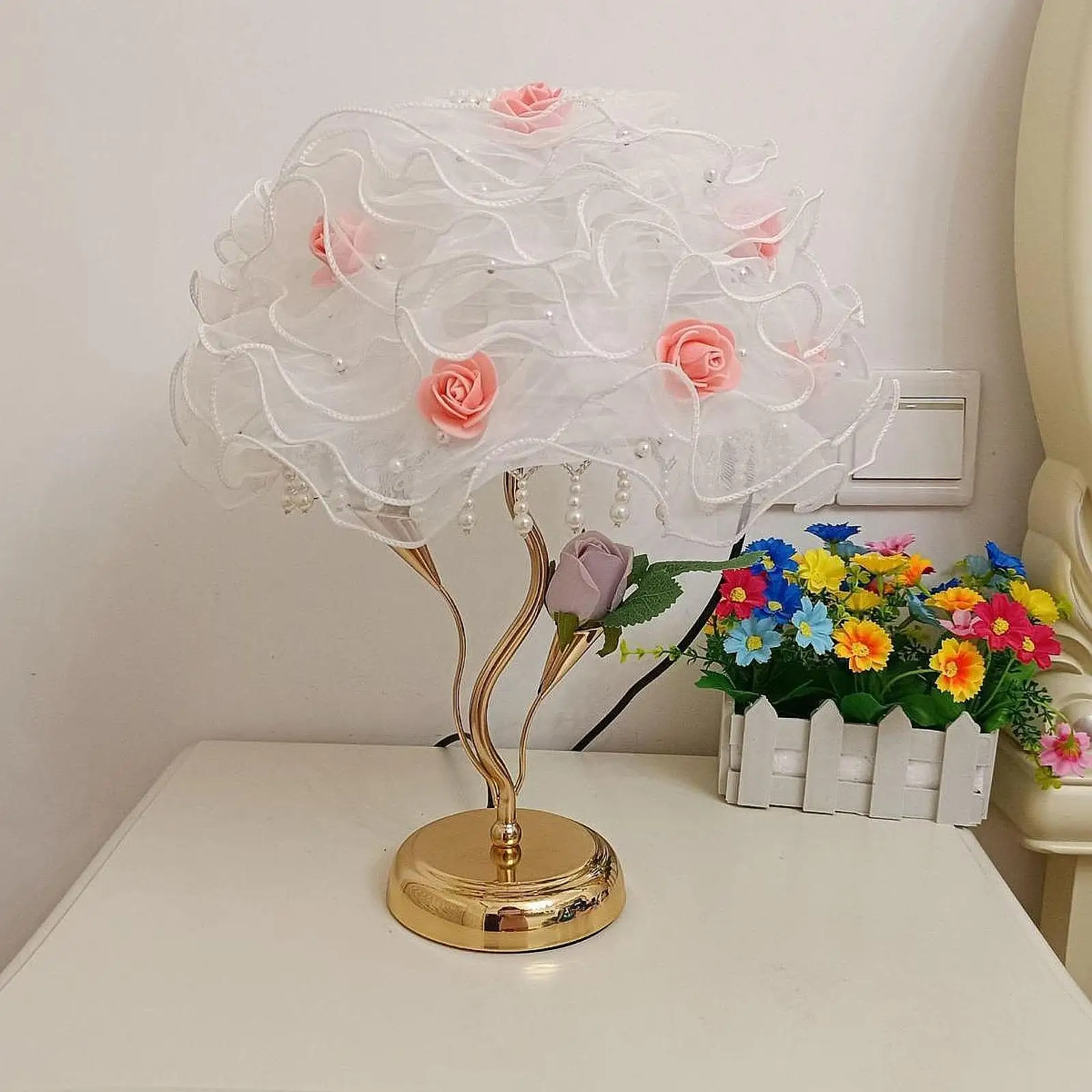 

Desk Lamp Princess Lamp Night Light Table Lamp for Bedroom Hotel Home