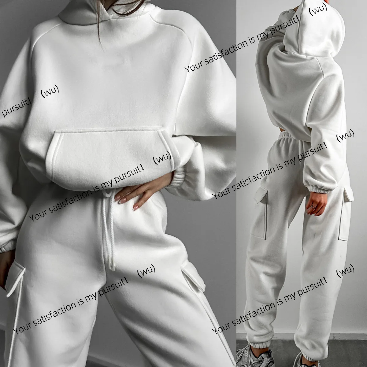 Herbst und Winter Damenbekleidung neue Mode Sport- und Freizeitpullover-Set